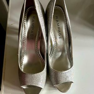 Silver heels!!